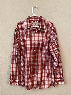 Article Red and White Plaid Button-Down Shirt